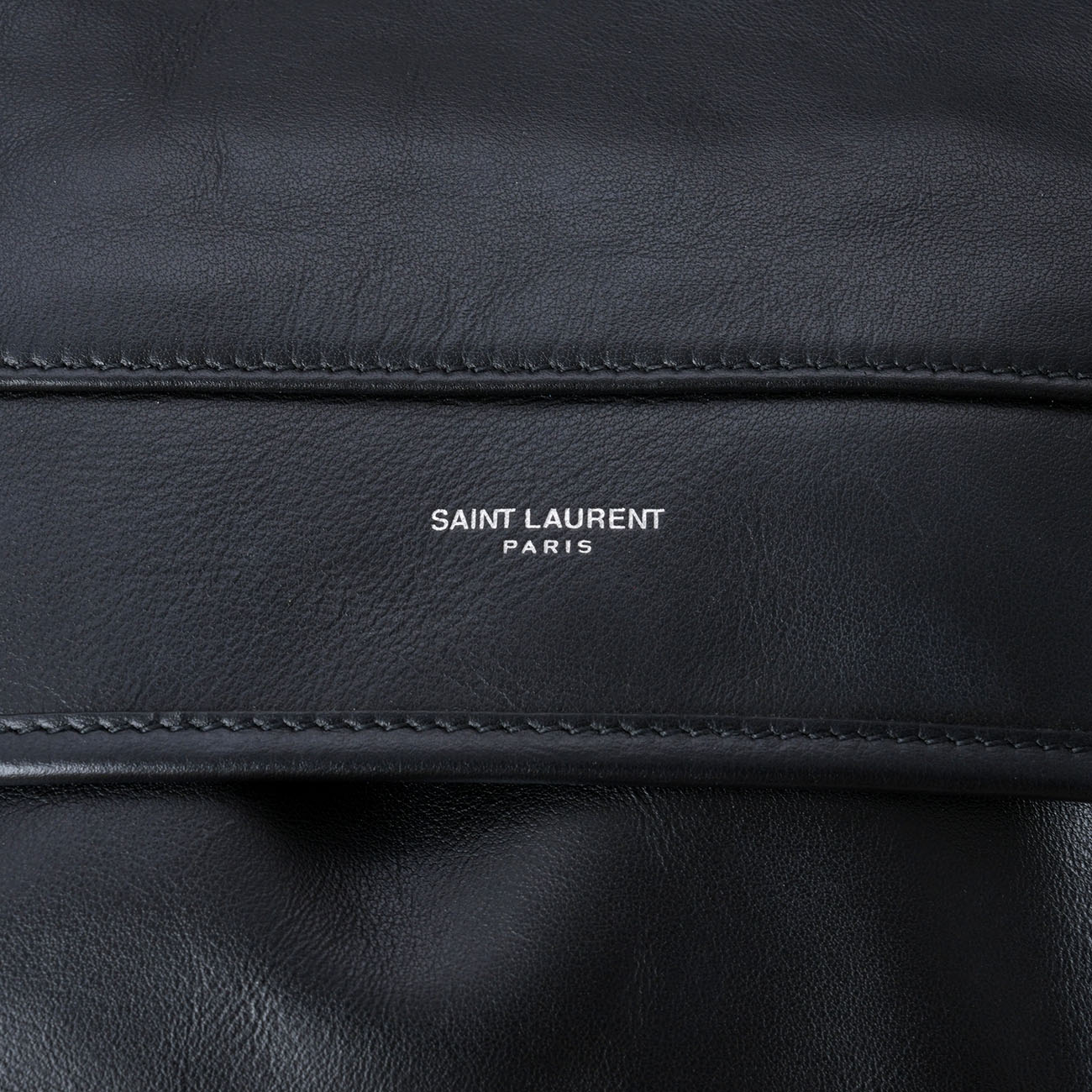 YVES SAINT LAURENT(USED)생로랑 683857 레더 백팩 블랙